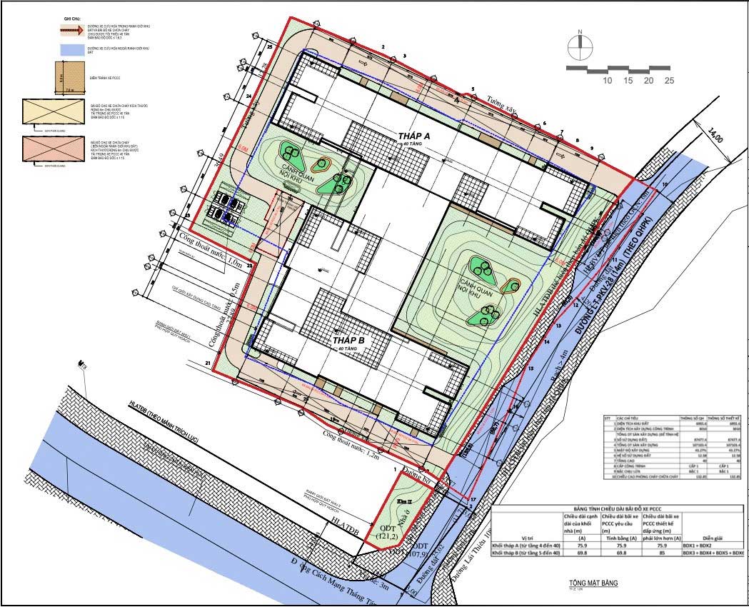 Quy hoạch Dự án A&T Sky Garden là 7.684,2 m2